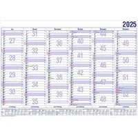 GÜSS Kalender Tafelkalender A5 12 Monate Kalendarium 2025