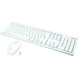 Logilink Funk Tastatur DE Set weiß (ID0104W)