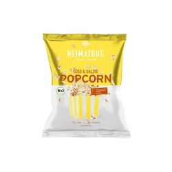 Heimatgut Popcorn mit Kokosöl - Süß und Salzig bio 90g