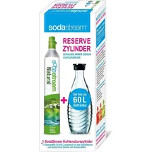 SodaStream CO2-Zylinder + Glaskaraffe 0,6 l schwarz