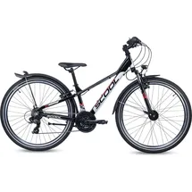 S'cool troX EVO 26 Zoll 21-Gang Shimano Black/Red | Kinderfahrrad | Jugendfahrrad | 26 Zoll | Mountainbike| Rahmenhöhe 33 | 21 Gang - Rot/Schwarz