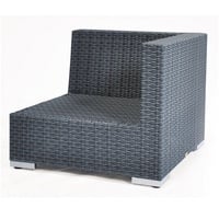 SonnenPartner Gartenlounge-Sessel Sonnenpartner Lounge-Eckmodul Residence Aluminium mit Polyrattan