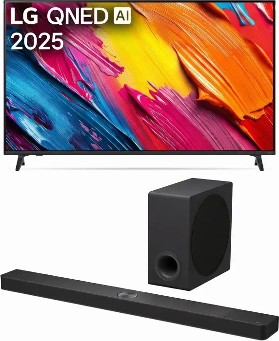 Bundle-Angebot LG QNED AI TV 50QNED70A6A & Soundbar DS90TY