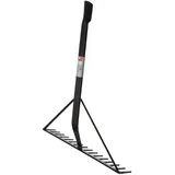 ede - idealspaten Teerrechen 16 Zinken schwarz lack.