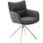 MCA Furniture 4-Fußstuhl Limone 2 Leder grau 2er Set