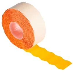 OTTO Office 1200er Pack Etiketten für Preis-/Warenauszeichner (orange - permanent - hoch) orange