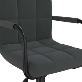 vidaXL Bürostuhl Drehbar Samt Schwarz