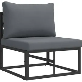 vidaXL Gartensofa-Set 4 pcs Metall schwarz