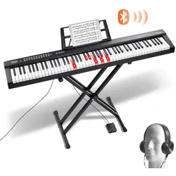 VEVOR Digital 88 Tasten Keyboard 1000 Rhythmen E-Piano Klavier mit Ständer