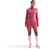 Nike Swift Dri-FIT UV 1/2-Zip Laufshirt Damen sweet beet/reflective