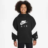 Nike Air Fleece Hoodie Kinder 010 black/white/white L 147-158 cm
