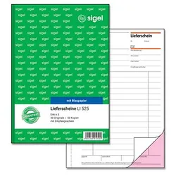 SIGEL Lieferschein mit Empfangsschein Formularbuch LI525