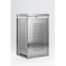 VAR Müllbehälterschrank, Edelstahl, für 120-l Mülltonnen