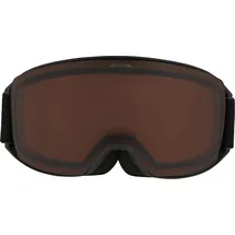 Alpina NAKISKA - Beschlagfreie, Extrem Robuste & Bruchsichere OTG Skibrille Mit 100% UV-Schutz Für Erwachsene, black matt