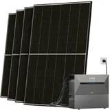 Solarway All In One Balkonkraftwerk komplett Solarpaket mit 3,2 kWh Anker Solix 2 PRO Speicher, Plug&Play