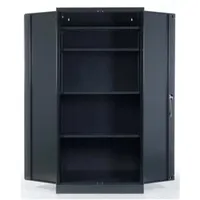 Proregal Stahlschrank, Anthrazit, Metall, Rechteckig, 92x195x50 cm, Arbeitszimmer, Aktenschränke