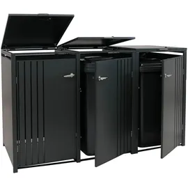 Proregal Mülltonnenverkleidung 122 x 200 x 84 cm anthrazit