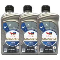 3L Motoröl 10W40 Total Quartz 7000 10W-40-3x1L Flasche ACEA A3/B4 API SN/CF