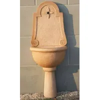 Casa Padrino Jugendstil Wandbrunnen Beige 53 x 36 x