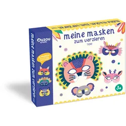 AUZOU Verlag - Kreativ-Set Meine Masken zum Verzieren - Tiere