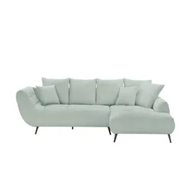 bobb Eckcouch Flachgewebe 3-Sitzer Beige