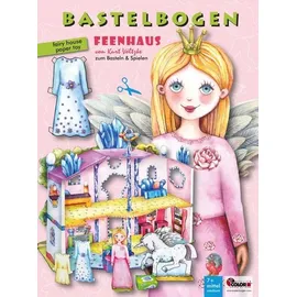 Atelier Color Feenhaus Bastelbogen mit Anziehpuppe