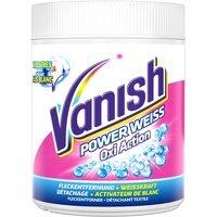 Vanish Oxi Action Powerweiss Pulver, Wäsche-Weiss und Fleckenentferner, 600 g