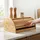Relaxdays Brotkasten Bambus breit braun, 40x16.5x27.5 cm