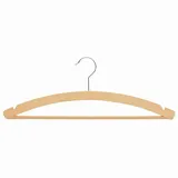 Weber Holz-kleiderbügel Mit Steg 42 Cm 3er-pack Mit Steg Und Rockkerben