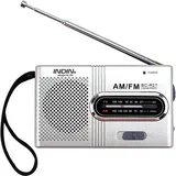 Mini Tragbares Radio AM FM Klein Teleskopantenne Taschenradio mit Lautsprecher
