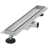 luxebath Duschrinne 50 cm Edelstahl Silber befliesbar
