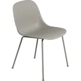 Muuto Fiber Side Chair Tube base, grau