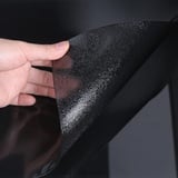 Tischdecke Transparent PVC-Tischschutz, Abwaschbar, Wasserdicht, Für Esstisch Couchtisch Und Schreibtisch, Verschiedenen Gr,Matte Texture Black (Dicke:1.6mm,Größe:90x220cm/35.4x86.6in)