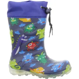 Beck Blinking Monsters Gummistiefel Blau 25