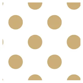 Noordwand Kids at Home Tapete Dotty Gold Weiß und Golden 100105