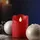 MARELIDA LED Kerze mit beweglicher Flamme 10 cm rot