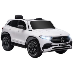HOMCOM Elektro-Kinderauto Elektrofahrzeuge mit Fernbedienung, Kinderauto mit MP3-Player weiß