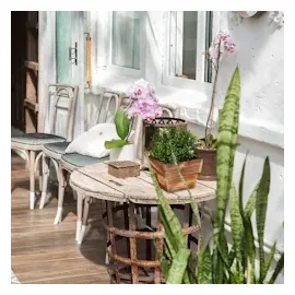 Relaxdays 19 x 19 x 14 cm Braun