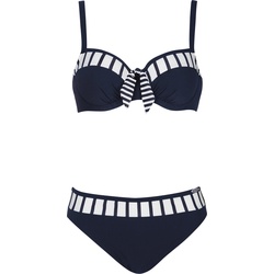 SUNFLAIR, Damen, Bikini, Basic Bikini-Set, Blau, (42 C)