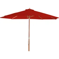 Mendler Sonnenschirm Florida, Gartenschirm Marktschirm, Ø 3m Polyester/Holz ~
