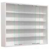 VCM Hängevitrine Agisa 77 x 60 x 10 cm Weiß
