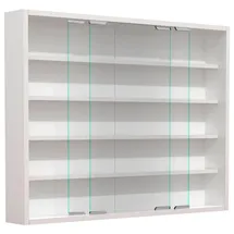 VCM Hängevitrine Agisa 77 x 60 x 10 cm Weiß