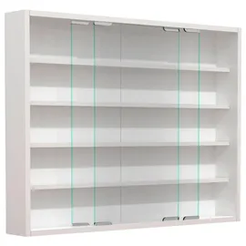 VCM Hängevitrine Agisa 77 x 60 x 10 cm Weiß