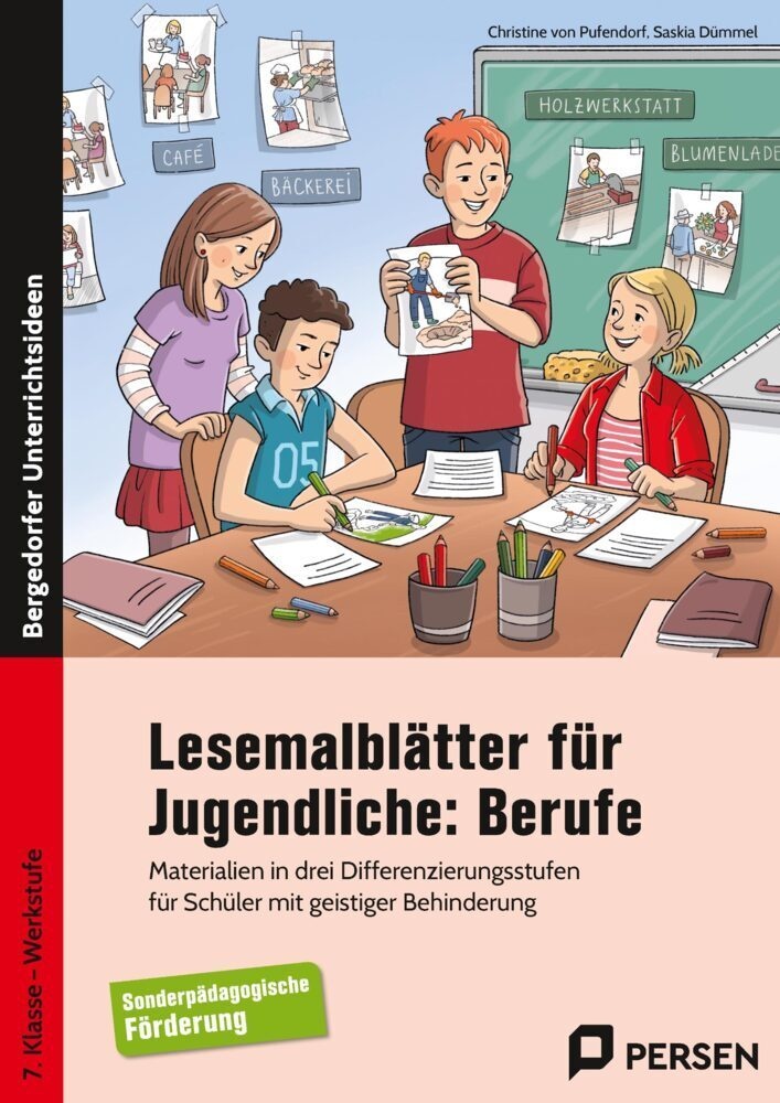 Bergedorfer® Unterrichtsideen / Lesemalblätter Für Jugendliche: Berufe - Christine von Pufendorf  Saskia Dümmel  Geheftet