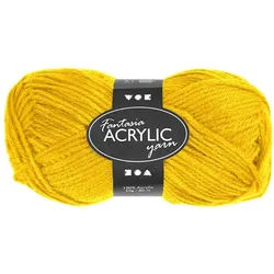 Creativ Company Acrylwolle 50g, Garn + Wolle, Gelb