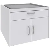 Sconto Waschmaschinenunterschrank 70 x 52 x 68 cm Weiß