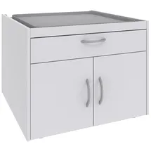 Sconto Waschmaschinenunterschrank 70 x 52 x 68 cm Weiß
