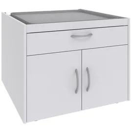Sconto Waschmaschinenunterschrank 70 x 52 x 68 cm Weiß