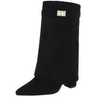 Ital-Design High-Heel-Stiefel Damen Schwarz 38
