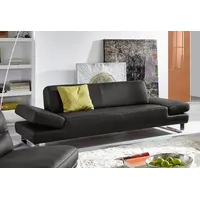 2-Sitzer W.SCHILLIG "taboo Designsofa mit hohem Sitzkomfort, Breite 202cm, Sitztiefe 69cm", grau (anthrazit z69), B:202cm H:76cm T:101cm, Flachgewebe S22 (100% Polyester);Stoff S37 (100% Polyester): Luxus-Microfaser in Lederoptik;Longlife Xtra-Leder Z59: Glattleder mit modischer Prägung. Hautstärke 0, 9 - 1, 1 mm;Longlife Xtra-Leder Z69: Das feinnarbige, gedeckte Softleder Z69 besticht durch seine außergewöhnliche Weichheit im trendigen »Vintage-Look«, Hautstärke 0, 9 - 1, 1 mm, Sofas, mit Übertiefe,